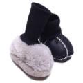 Fuzzy Sheepskin Baby Booties Shaggy Baby Moccasins